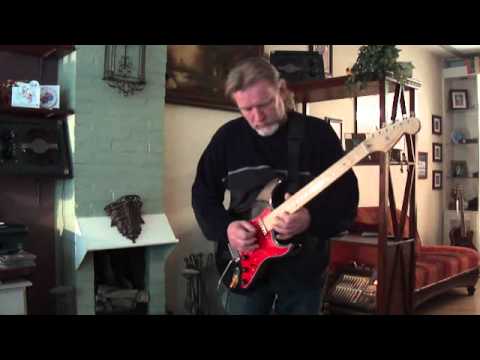 Blackie in Red with Bare Knuckel Irish tour Pick-ups