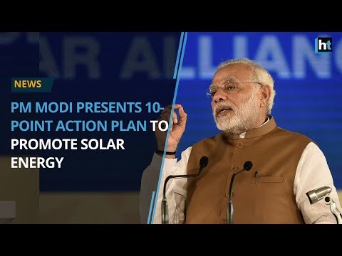PM Modi presents 10-point action plan to promote solar energy