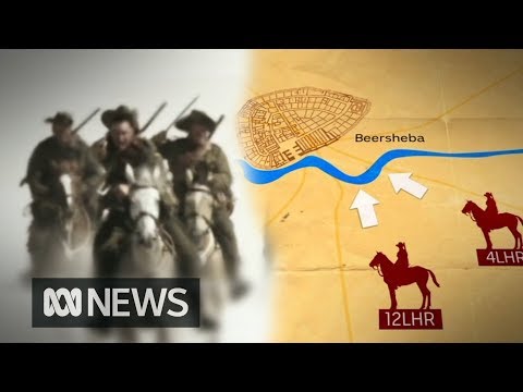 The Battle of Beersheba; the Light Horsemen's daring WWI cavalry charge