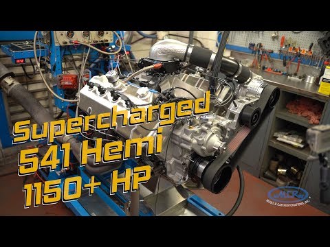 Supercharged 541 Hemi 1150+hp Engine Dyno Session