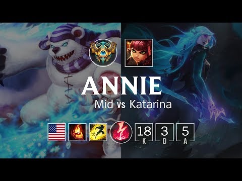 Annie Mid vs Katarina - NA Challenger Patch 8.21