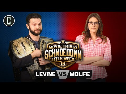 TITLE MATCH! Samm Levine vs  Clarke Wolfe II |  Movie Trivia Schmoedown