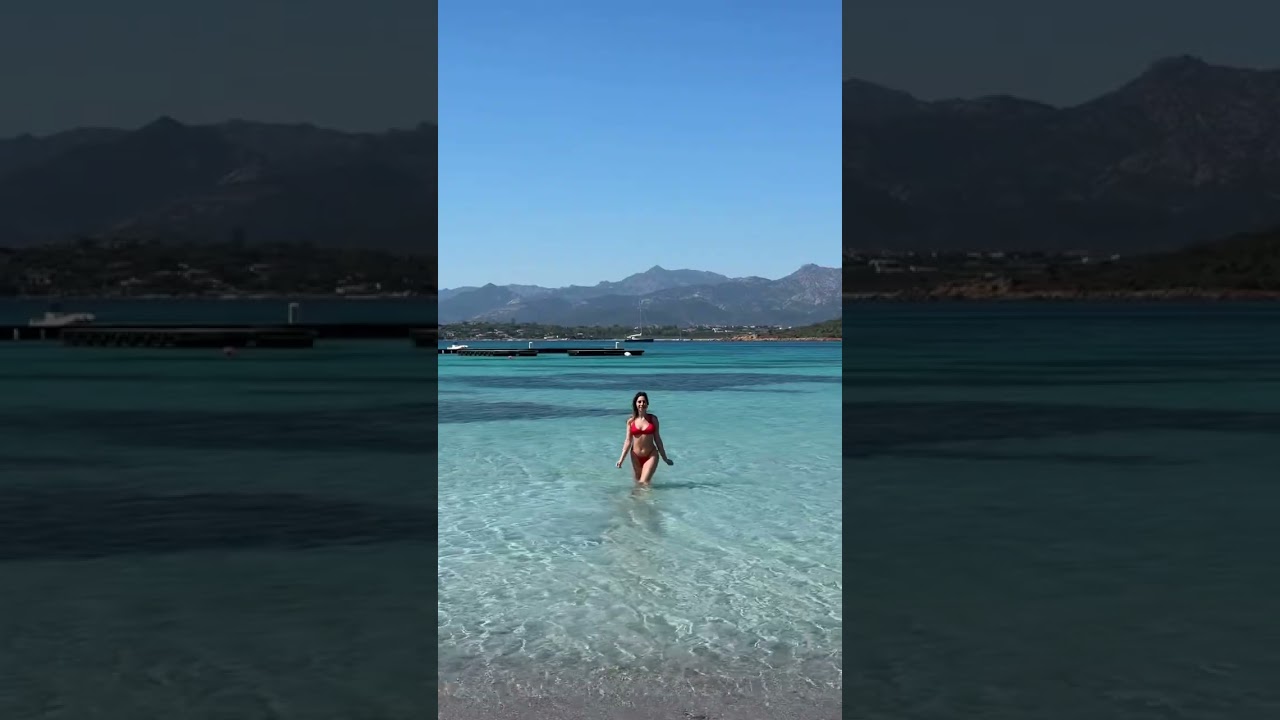 I love summer, the sea in Sardinia, and being at the beach 🏖️☀️🩵 #short #shorts #federica.scagnetti