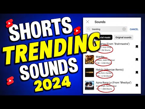 SHORTS Trending Sounds 2024 | how to find trending sounds on youtube shorts | shorts viral tricks