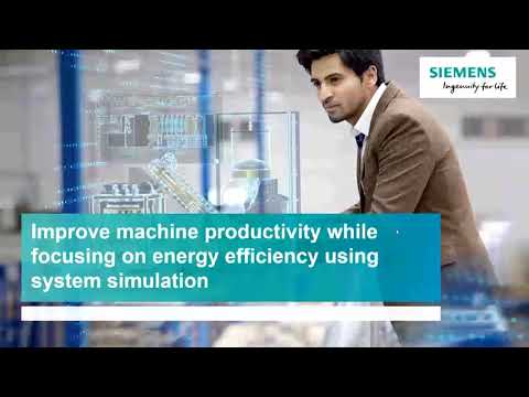 Improve machine productivity while focusing on energy efficiency using system simulation