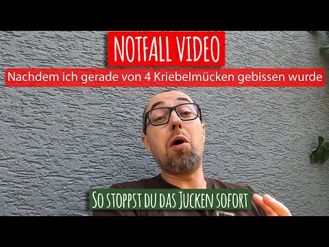 Notfall Video! Kriebelmücken Attacke 🦟 Nur das hilft sofort gegen Insektenstiche Stechmücken jucken