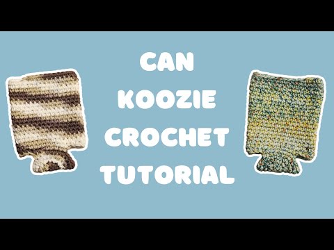 crochet can koozie | crochet tutorial | Madz Creates