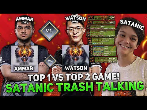 TOP 1 vs TOP 2 GAME! ATF pick SATANIC against TOP 1 RANK WATSON! | SATANIC TRASH TALKING THIS GAME!