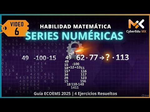VIDEO 6: HABILIDAD MATEMÁTICA - SERIES NUMÉRICAS | ECOEMS - Anime ECOEMS 2026