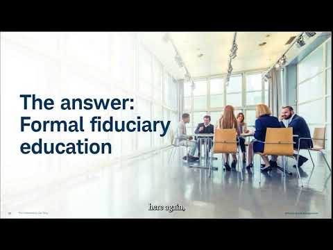 New Committee Member Fiduciary Training