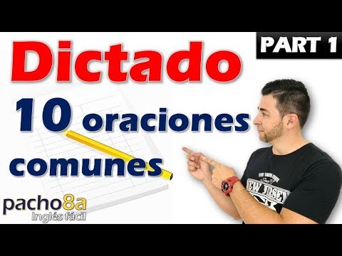 🔴 10 Oraciones en inglés – Dictado Parte 1 | Mejora tu escucha y escritura