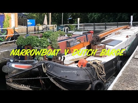 What’s it like to cruise a Sailing Dutch Barge versus a Narrowboat in an English Canal.