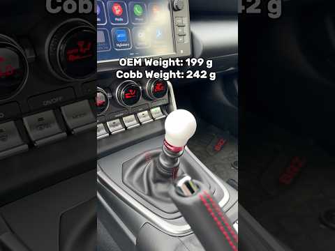 Cobb Short Weighted Shift Knob for 2022+ BRZ/GR86. #brz #gr86 #subaru #toyota #cars #jdm #moddedcars