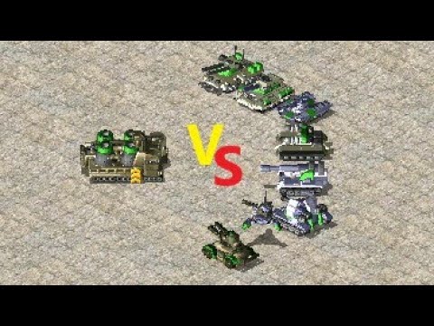Elite Slave Miner vs Tanks - Red Alert 2