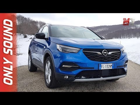 NEW OPEL GRANDLAND X 2018 - FIRST SNOW TEST DRIVE ONLY SOUND
