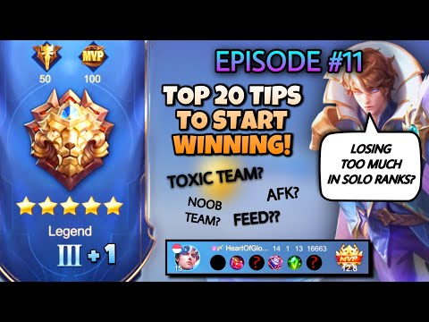 EPISODE 11: 20 TOP SOLO RANK TIPS THAT WILL HELP YOU WIN & IMPROVE WIN RATES | XAVIER TIPS & TRICKS
