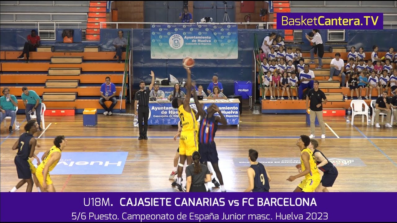 U18M.  CAJASIETE CANARIAS vs FC BARCELONA.- 5/6 puesto Cpto. España Junior 2023 #BasketCantera.TV