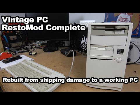 The Pentium P133 Lives - RestoMod rebuild from a shipping damaged vintage PC