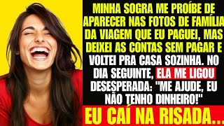 Minha sogra me HUMILHOU na viagem que eu PAGUEI, mas quando fui embora ela gritou "ME AJUDE!" Eu ri!