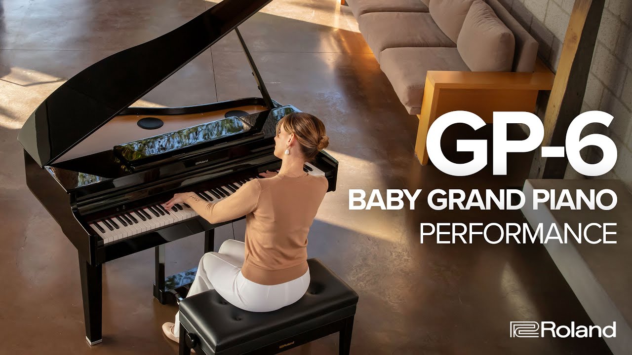 Roland GP6PE Mini Digital Grand Piano w/Bench - Polished Ebony