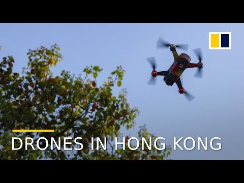 Flying drones in the grey zone in Hong Kong