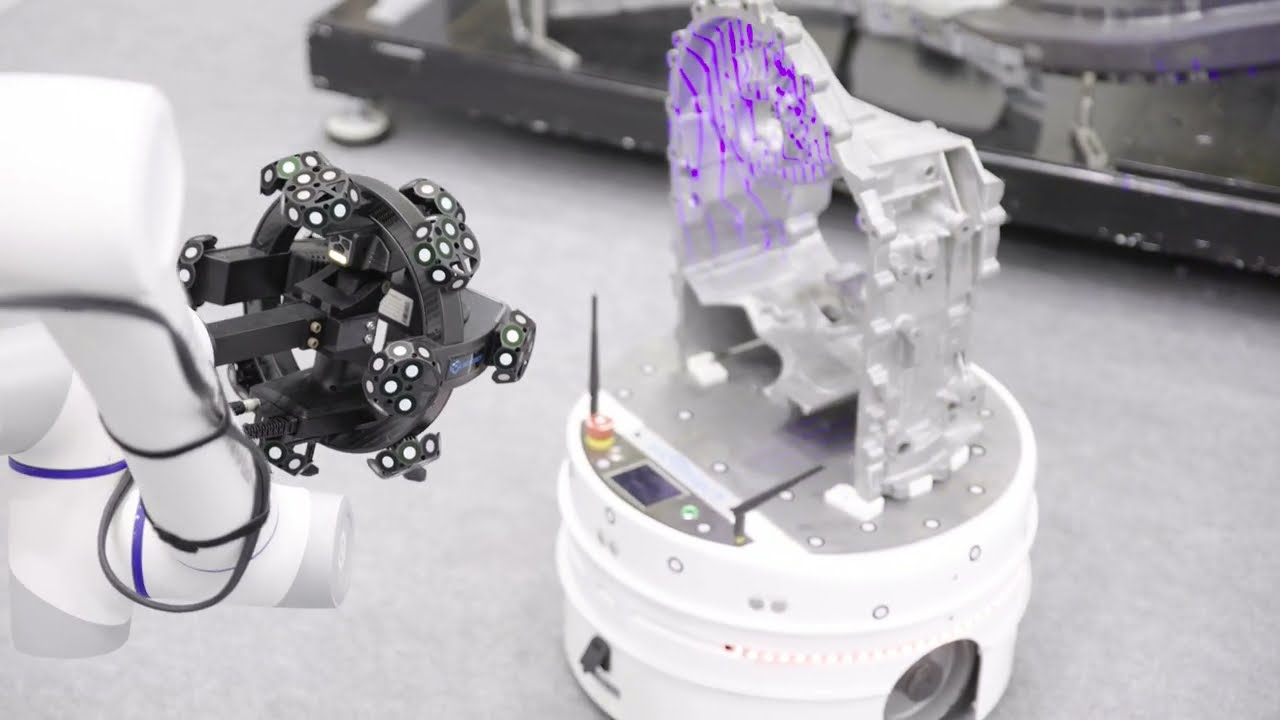 Célula de inspección metrológica flexible, autónoma y sin contacto