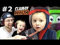 Dad & Chase play Clumsy Ninja Pt 2:  When Factory Balls Interrupt Lvl 5 Journey! (FGTEEV GAMEPLAY)