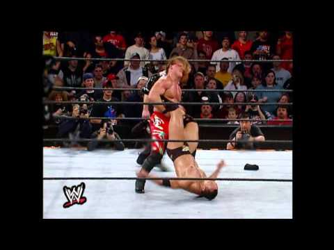 Chris Jericho doing his Walls of Jericho to The Rock in Royal Rumble 2002 (HD)