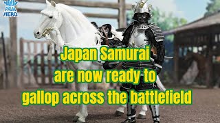 Figurka Uesugi Kenshin + White Horse - Palm Hero Japan Samurai Series 3 Action Figure 1/12