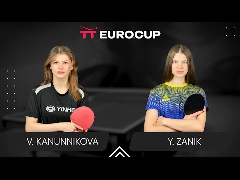 11:10 Vasylysa Kanunnikova - Yulianna Zanik 04.05.2024 TT Euro.Cup Women Ukraine Star. TABLE 3