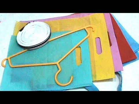 Clothes Hanger and Shopping Bag crafts | Best out of waste | Reuse Idea | #RS crafts Video