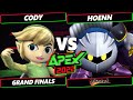 Apex 2022 GRAND FINALS Cody Meta Knight Toon Link Vs Hoenn Meta Knight Smash Brawl Tournament