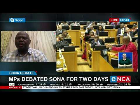 MP's debated SONA for two days