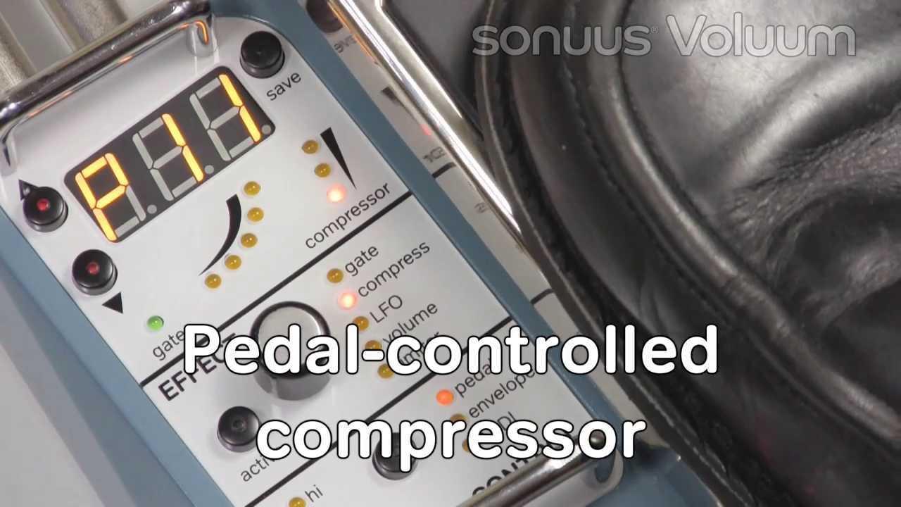 Sonuus Voluum - analogue volume effects for guitar and bass - YouTube