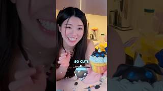 Made cupcakes for the upcoming Tera Raids in Pokémon Scarlet and Pokémon Violet! 🤍 @pokemon #ad