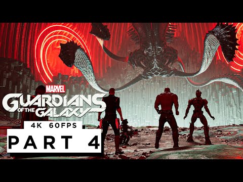 MARVEL'S GUARDIANS OF THE GALAXY Walkthrough Gameplay Part 4 - (4K 60FPS) RTX 3090 - No Commentary