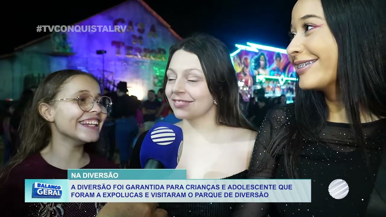 A diversão foi garantida para crianças e adolescentes que foram à Expolucas e visitaram o parque de diversões