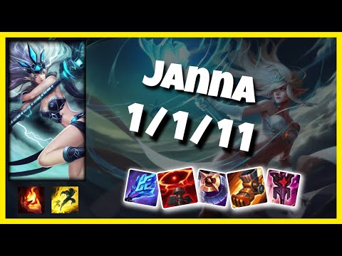 Janna Challenger Gameplay S11 Replay 10.25 Support (1/1/11) - BR