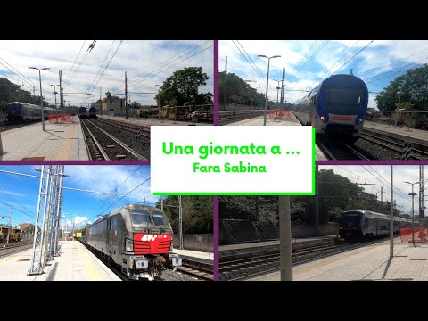 Late morning at Fara Sabina station wait some special trains | ⁴ᴷ⁶⁰ | Part 1
