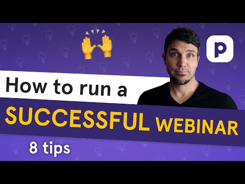 8 tips for running a SUCCESSFUL webinar