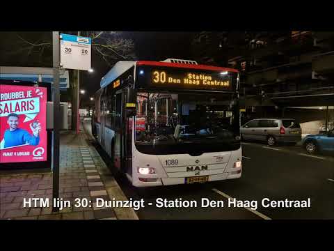 HTM lijn 30: Station Den Haag Centraal - Duinzigt - Station Den Haag Centraal | 2021
