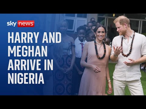 Harry and Meghan arrive in Nigeria to promote Invictus Games