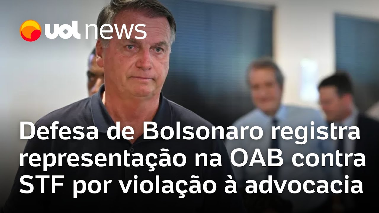 Defesa de Bolsonaro e aliados entra com representação na OAB contra STF por 'violação à advocacia'