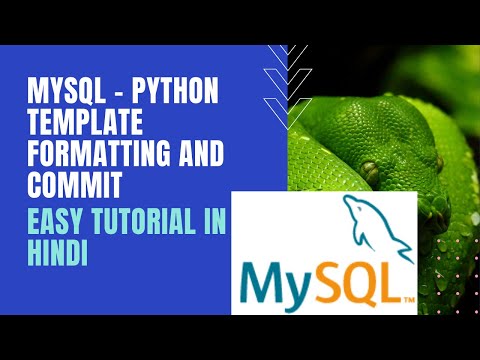 Python Mysql Connectivity Template Formatting Parameterized Queries Commit