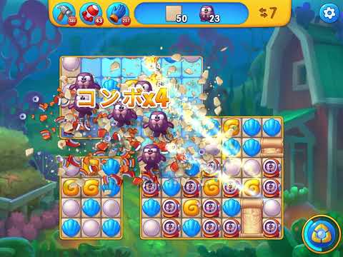 Fishdom level 6224 no boosters フィッシュダム ノーマル [Friend's]