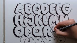 How To Draw Bubble Letters - Step By Step Tutorial (2023)