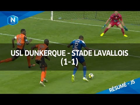 J5 : USL Dunkerque-Stade Lavallois (1-1), le résumé