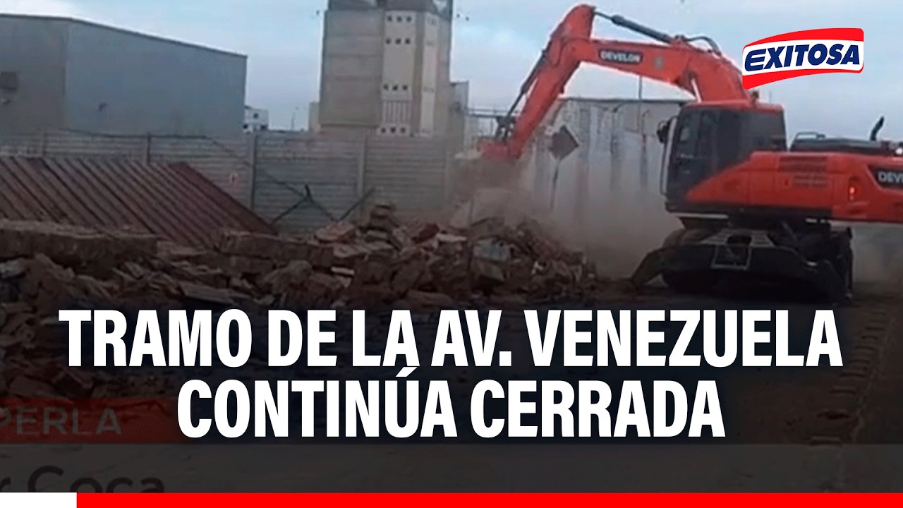 🔴🔵 Tramos de la Av. Venezuela continúa cerrada por trabajos de recuperación de espacios