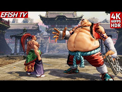 Kibagami Genjuro vs Earthquake (Hardest AI) - Samurai Shodown | 4K 60FPS HDR