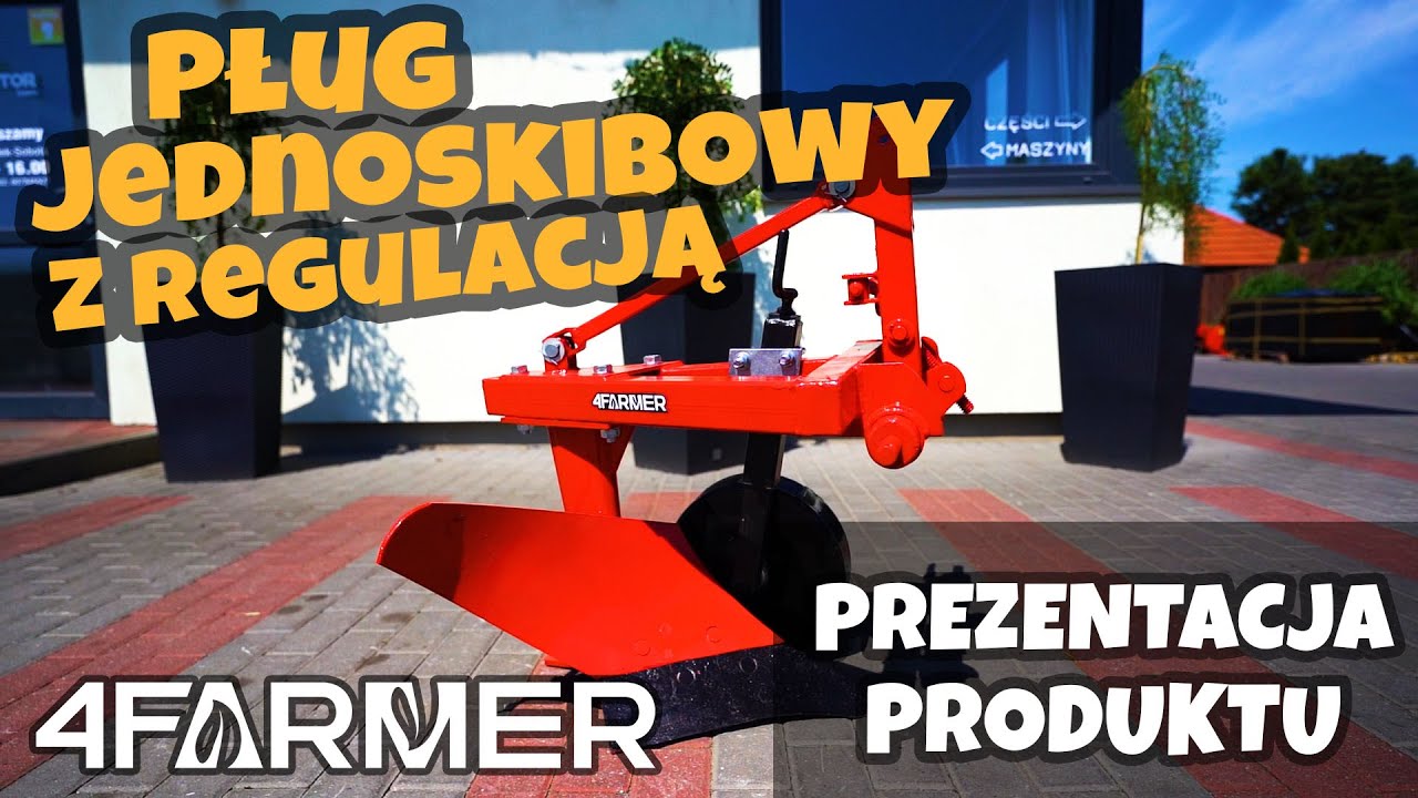 Pług jednoskibowy z regulacją do mini traktora :: Traktor.com.pl